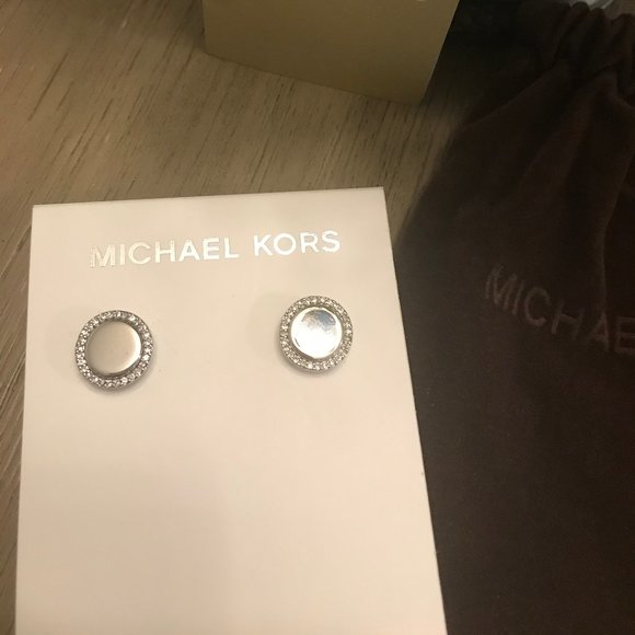 Michael Kors Brilliance Crystal Pave Stud Earrings - Picture 3 of 5